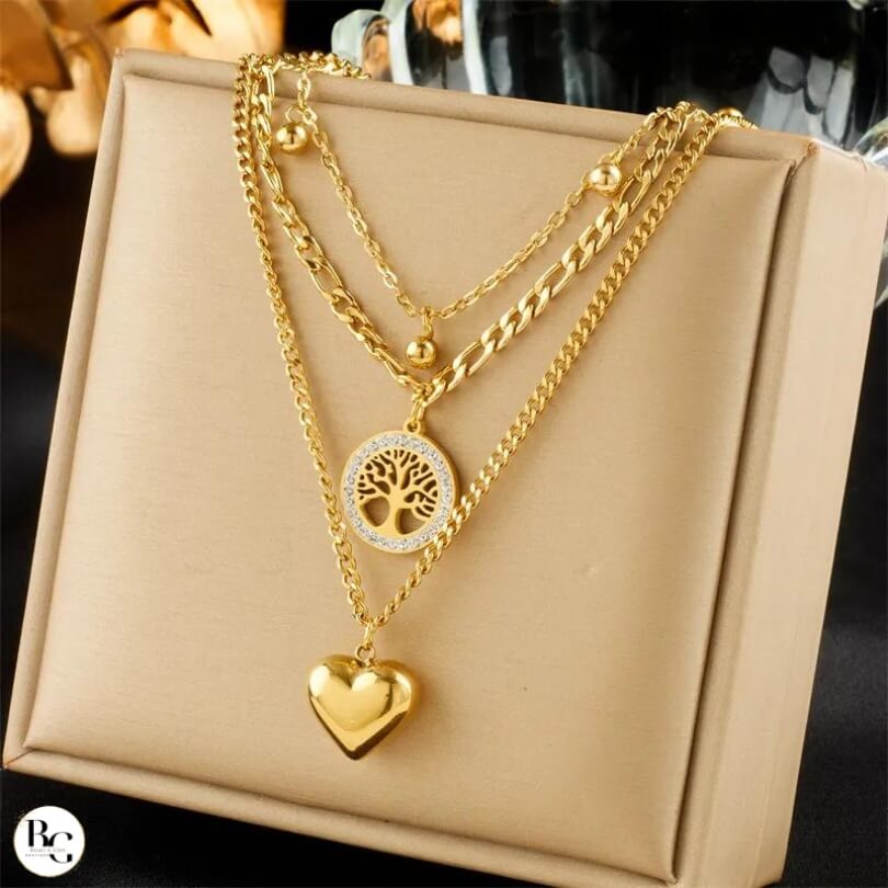 Collar Conexión Eterna®: Corazón y Árbol de la Vida