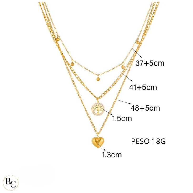 Collar Conexión Eterna®: Corazón y Árbol de la Vida