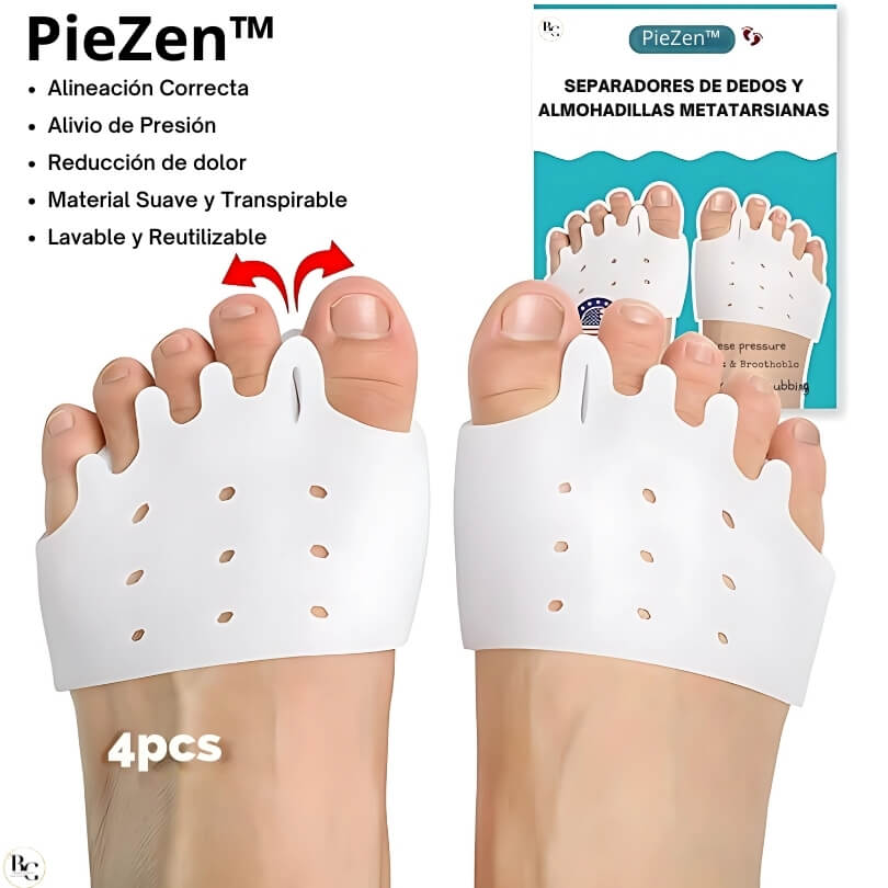 PieZen™ Almohadillas Metatarsianas Para Juanetes (2 Pares)