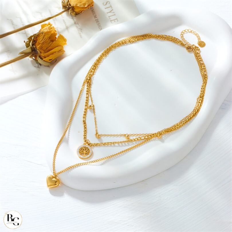 Collar Conexión Eterna®: Corazón y Árbol de la Vida